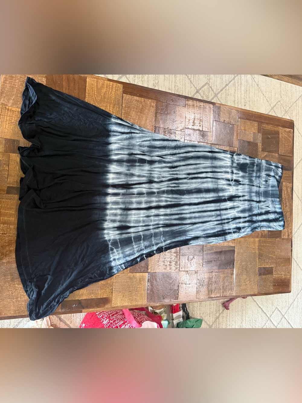 Promesa Blue and White Tie-Dye Skirt